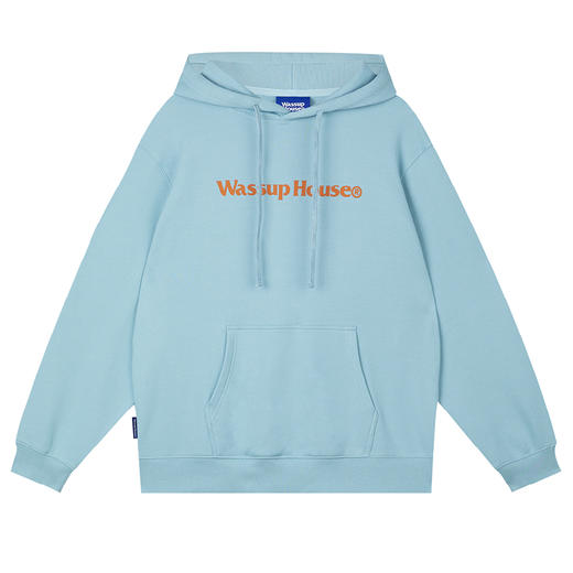 WassupHouse基础大LOGO印花连帽卫衣 商品图5