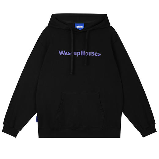 WassupHouse基础大LOGO印花连帽卫衣 商品图9