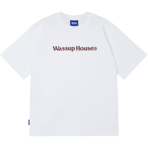 WassupHouse基础大LOGO印花短袖T恤 商品图9