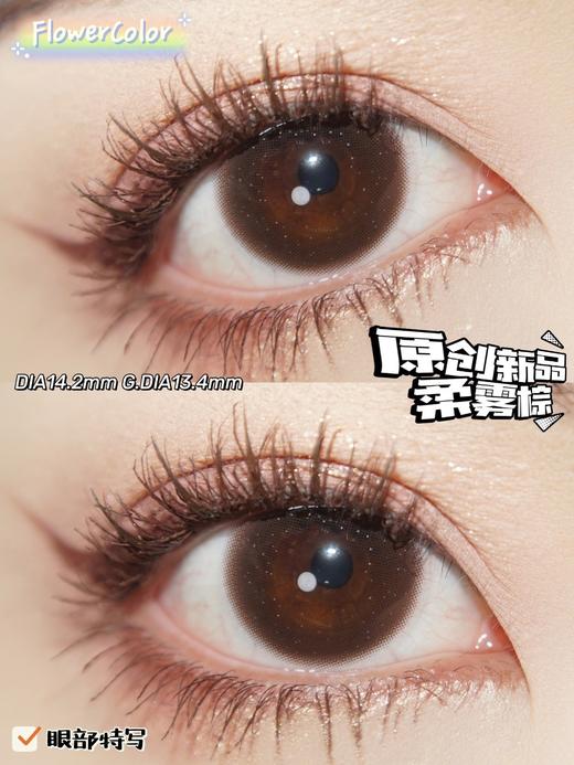 高性价比丨柔雾棕·FlowerColor丨14.2mm（年抛/2片装) 商品图0