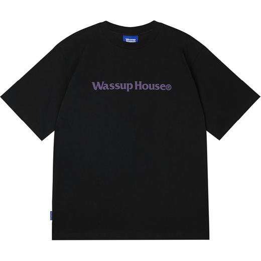 WassupHouse基础大LOGO印花短袖T恤 商品图11