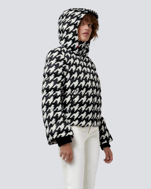 Perfect Moment - Polar Flare Jacket - Print - Houndstooth - Black/Snow White 女装 滑雪夹克 黑白色 商品图2