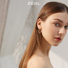 ZEGL蝴蝶结爱心耳环女小众设计感LVOE耳钉耳扣2022年新款潮耳饰品 商品缩略图2