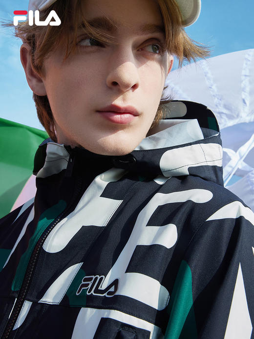 FILA男子梭织外套2022春季新款休闲时尚百搭运动外套F11M219707F 商品图3