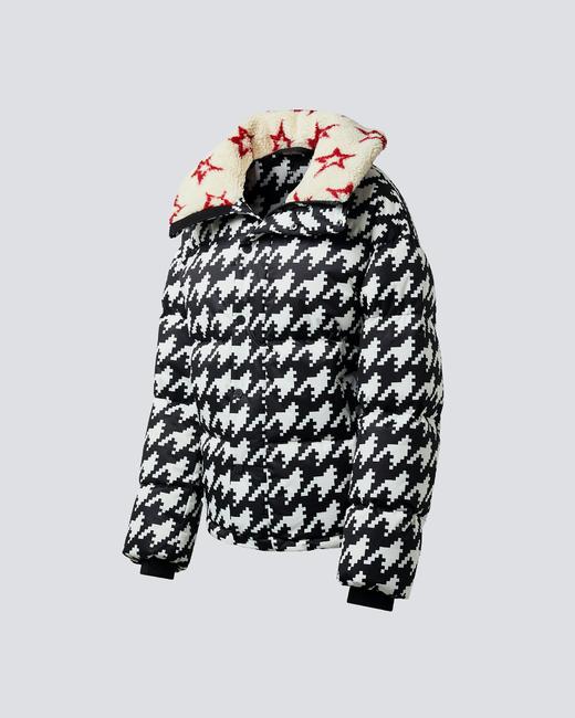 Perfect Moment - Jojo Jacket - Houndstooth - Black/Snow White 女装 滑雪夹克 黑白色 商品图1