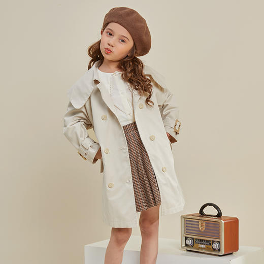 【特价清仓】龙之涵 亲子款全棉风衣 中大童上衣 婴幼儿A类标准 BC 商品图4