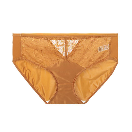 安莉芳性感蕾丝薄款内裤女士舒适低腰包臀三角裤E200377 商品图5