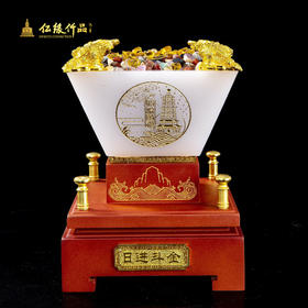 日进斗金聚宝盆家居摆件