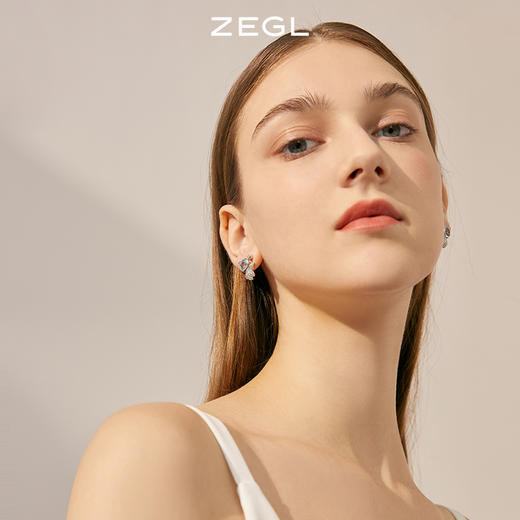 ZEGL设计师小熊耳钉女小众设计感高级耳环小巧精致925银针耳饰品 商品图4