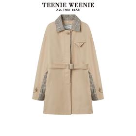 TeenieWeenie小熊中长款风衣外套宽松韩版显瘦女装2022年春夏新款TTJT221204T