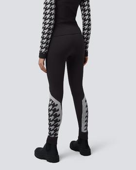 Perfect Moment - Houndstooth Thermal Pant - Black 女装 保暖內衣 黑色
