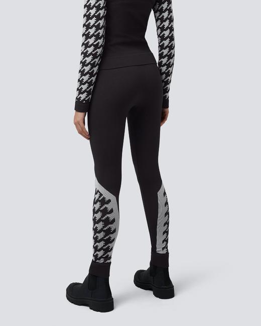 Perfect Moment - Houndstooth Thermal Pant - Black 女装 保暖內衣 黑色 商品图0