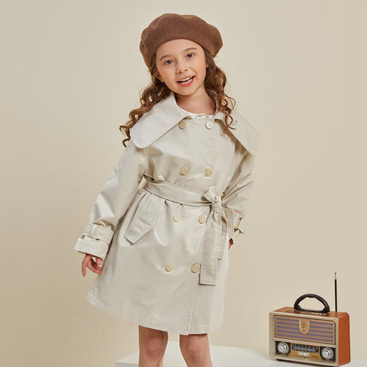 【特价清仓】龙之涵 亲子款全棉风衣 中大童上衣 婴幼儿A类标准 BC 商品图7