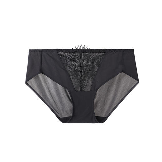 安莉芳蕾丝刺绣内裤女士无痕低腰三角裤E200432 商品图5