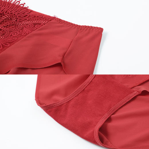 安莉芳蕾丝刺绣内裤女士无痕低腰三角裤E200432 商品图3