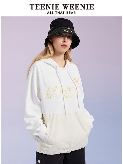 TeenieWeenie小熊连帽套头卫衣宽松韩版显瘦潮女装2022年春夏新款TTMW221203T 商品图0