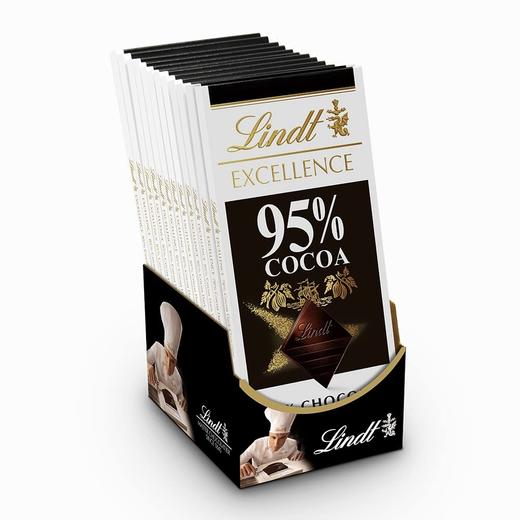 国内很少卖 特级黑巧克力🍫！Lindt Excellence 70%-95%可可特级黑巧 3.5oz 12板 商品图7