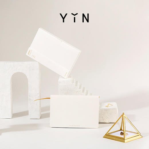  YIN隐 x 单向空间 原创设计师金色笔记本联名款 商品图1