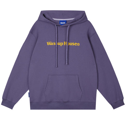 WassupHouse基础大LOGO印花连帽卫衣 商品图4