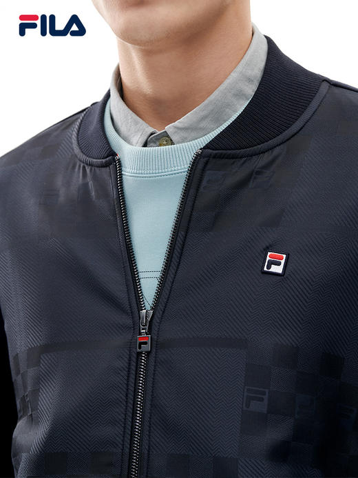 FILA男士针织外套2022年春季新款运动休闲百搭时尚外套F11M211508F 商品图3