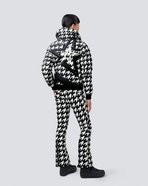 Perfect Moment - Aurora Flare Pant - Print - Houndstooth - Black/Snow White 女装 滑雪裤 黑白色 商品图2