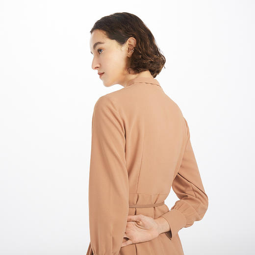 【商场同款】麦檬春长飘带泡泡袖连衣裙5C1190791 商品图3