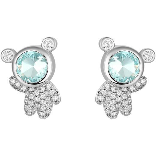 ZEGL设计师小熊耳钉女小众设计感高级耳环小巧精致925银针耳饰品 商品图6