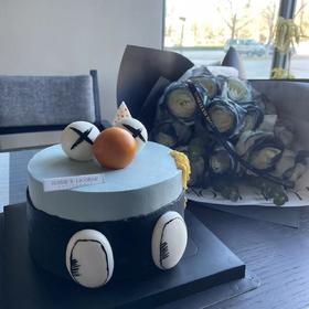 芝麻街半翻糖奶油蛋糕