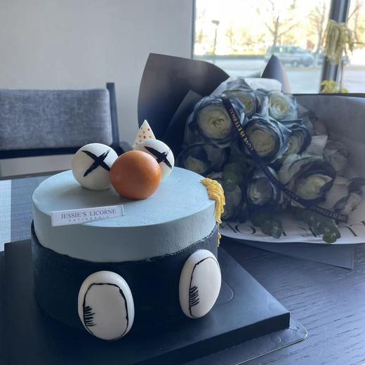 芝麻街半翻糖奶油蛋糕 商品图0