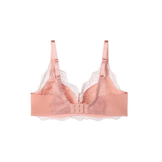 安莉芳蕾丝薄款大胸显小内衣女无痕U比收副乳无钢圈文胸EB00375 商品图2