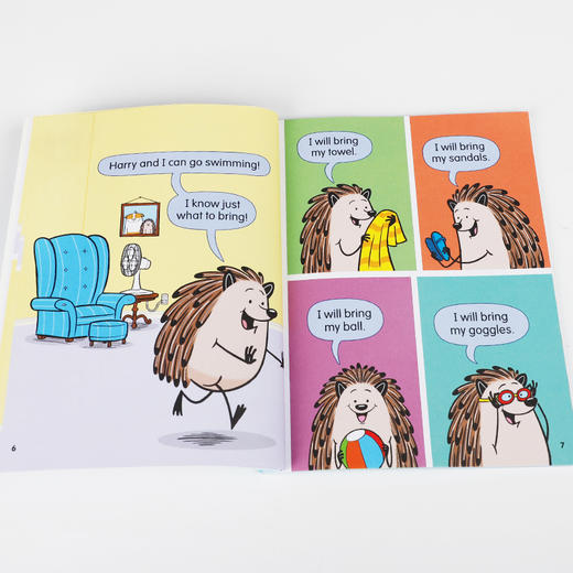 英文原版进口Hello, Hedgehog! 你好刺猬系列4本 学乐出版10-14岁中小学生英语课外阅读读物趣味性幽默搞笑桥梁章节漫画书平装正版 商品图2