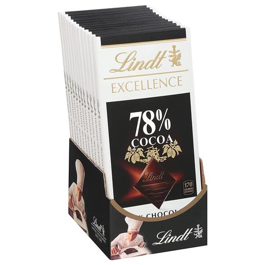 国内很少卖 特级黑巧克力🍫！Lindt Excellence 70%-95%可可特级黑巧 3.5oz 12板 商品图4