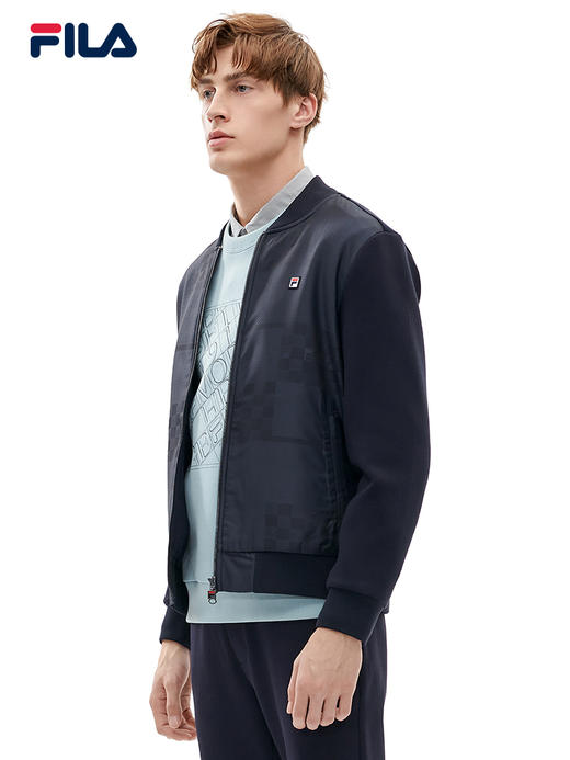 FILA男士针织外套2022年春季新款运动休闲百搭时尚外套F11M211508F 商品图1