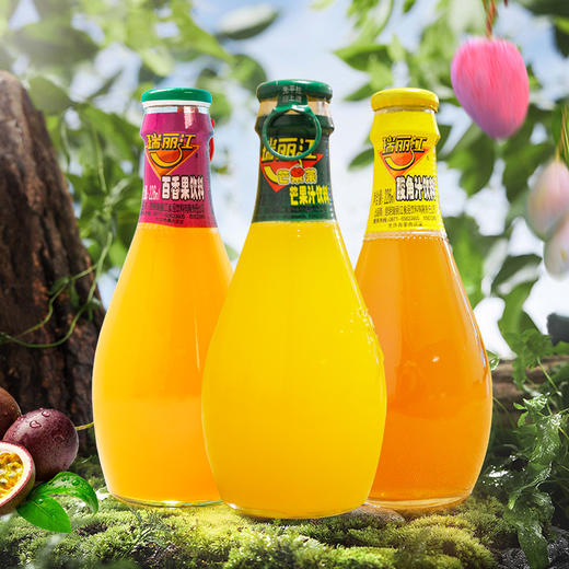 瑞丽江芒果汁饮料6瓶装玻璃瓶饮料云南特色酸角汁芒果茶百香果汁