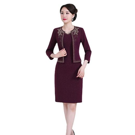 YZL-21020圆领气质通勤中长款春秋季休闲长款韩版纯色宽松外套 商品图4