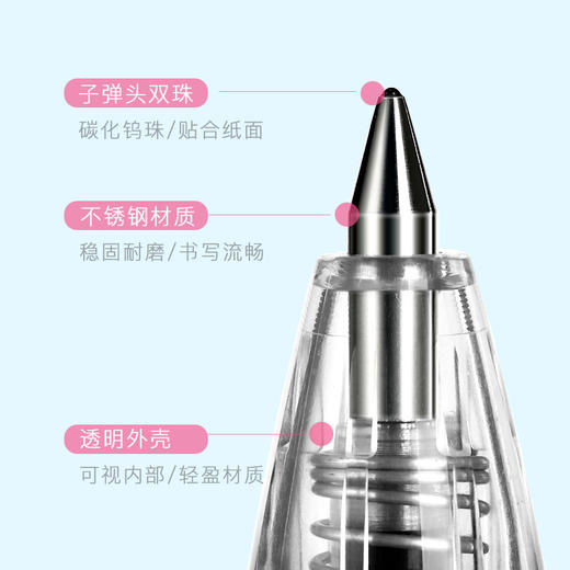 斑马顺利中性笔按动水笔ins日系文具学生用黑笔速干做笔记专用红笔斑马牌文具用品 商品图4