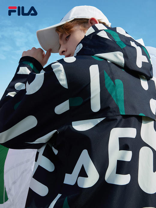 FILA男子梭织外套2022春季新款休闲时尚百搭运动外套F11M219707F 商品图2