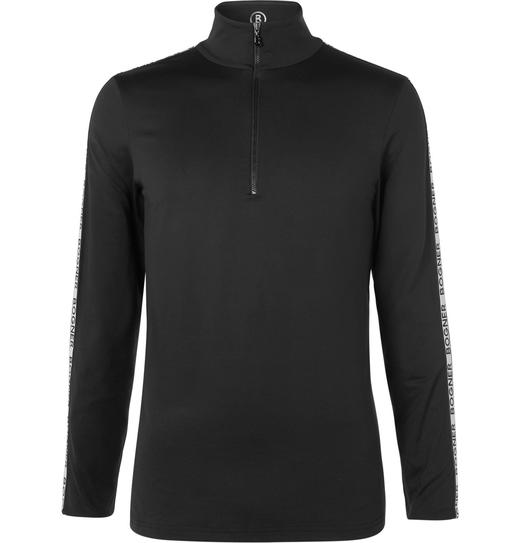 Bogner - LINO Baser Layer with Bogner Logo Sleeves - Black - 男装 - 速干 - 黑色 商品图0