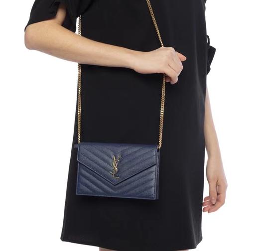 【预售】YSL圣罗兰 Envelope信封包 金标logo链条钱包 商品图3