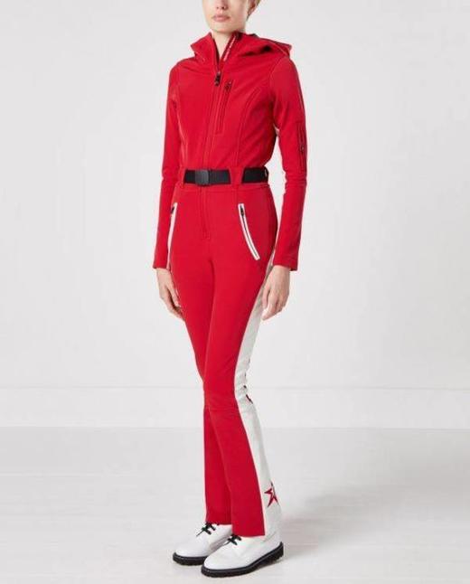 女士连体滑雪服-红色 商品图0