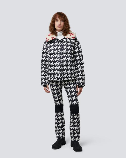 Perfect Moment - Jojo Jacket - Houndstooth - Black/Snow White 女装 滑雪夹克 黑白色 商品图0