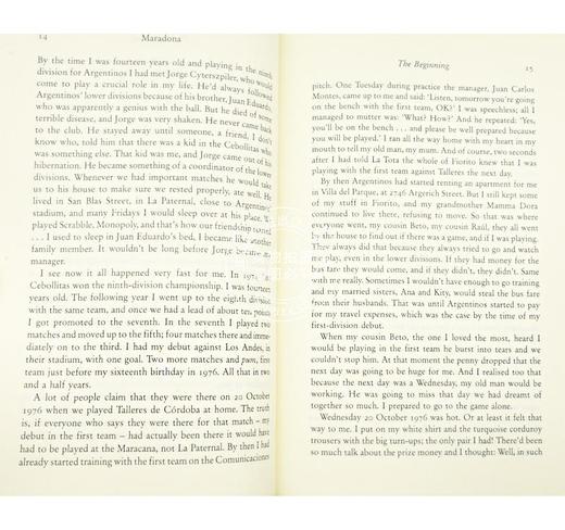 现货 马拉多纳自传 伟大且有争议的足球明星 英文原版 Maradona: The Autobiography of Soccer's Greatest and Most Controversia 商品图3