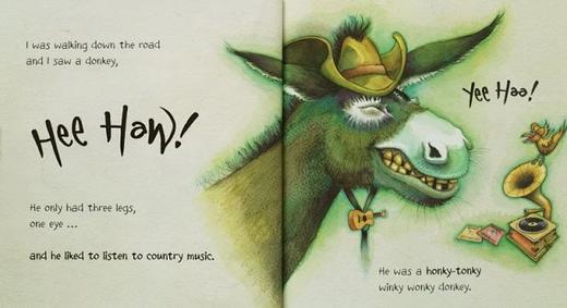 Craig Smith 英文原版 Fantastically Funny Song系列 The Wonky Donkey/Square Eyes 5册合售 附5CD 歌谣绘本 幽默故事亲子互动图画书 商品图7