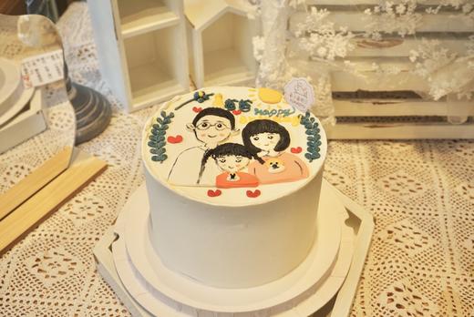 手绘一家三口 商品图1