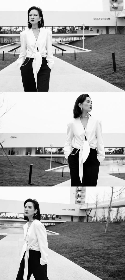 L3臣禾【深V领绑带】性感上衣9211051676【奥莱】 商品图5