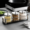 德国戴德格兰不锈钢玻璃调味罐套装300ml 商品缩略图0