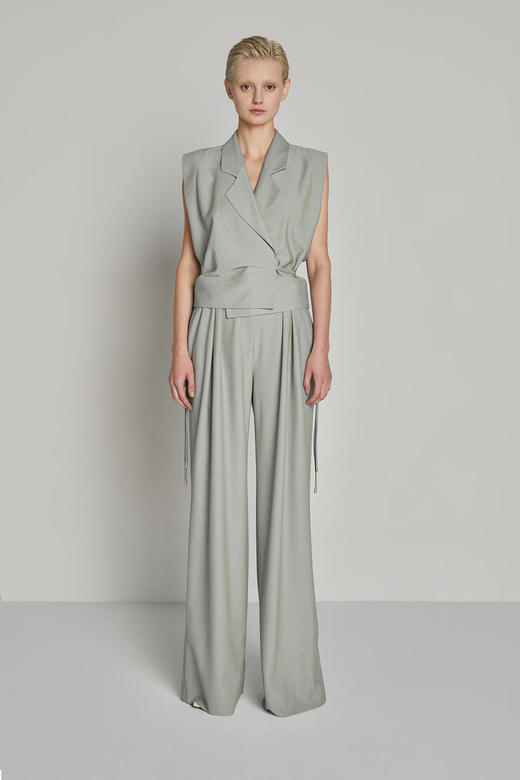 抽绳兜阔腿长裤 商品图2