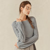 Famecoco范可儿修身打底衫女士早春甜美温柔针织衫F221DB001 商品缩略图2
