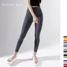 DIVINABLU伦敦系列瑜伽服跑步健身九分裤女弹力紧身高腰运动裤伦敦裸感九分裤14