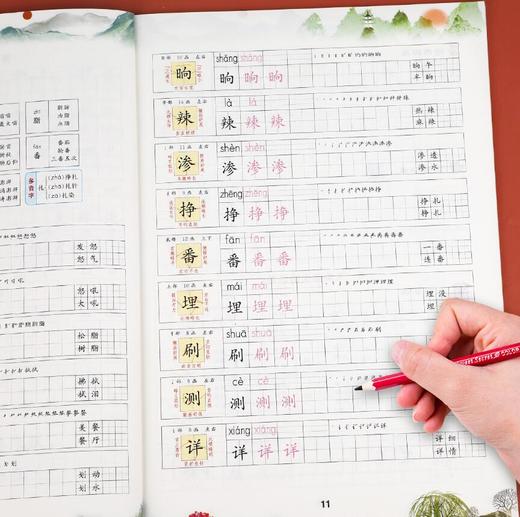 同步练字帖 彩绘版 六年级下册 商品图2